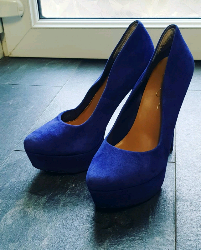 jessica simpson royal blue shoes